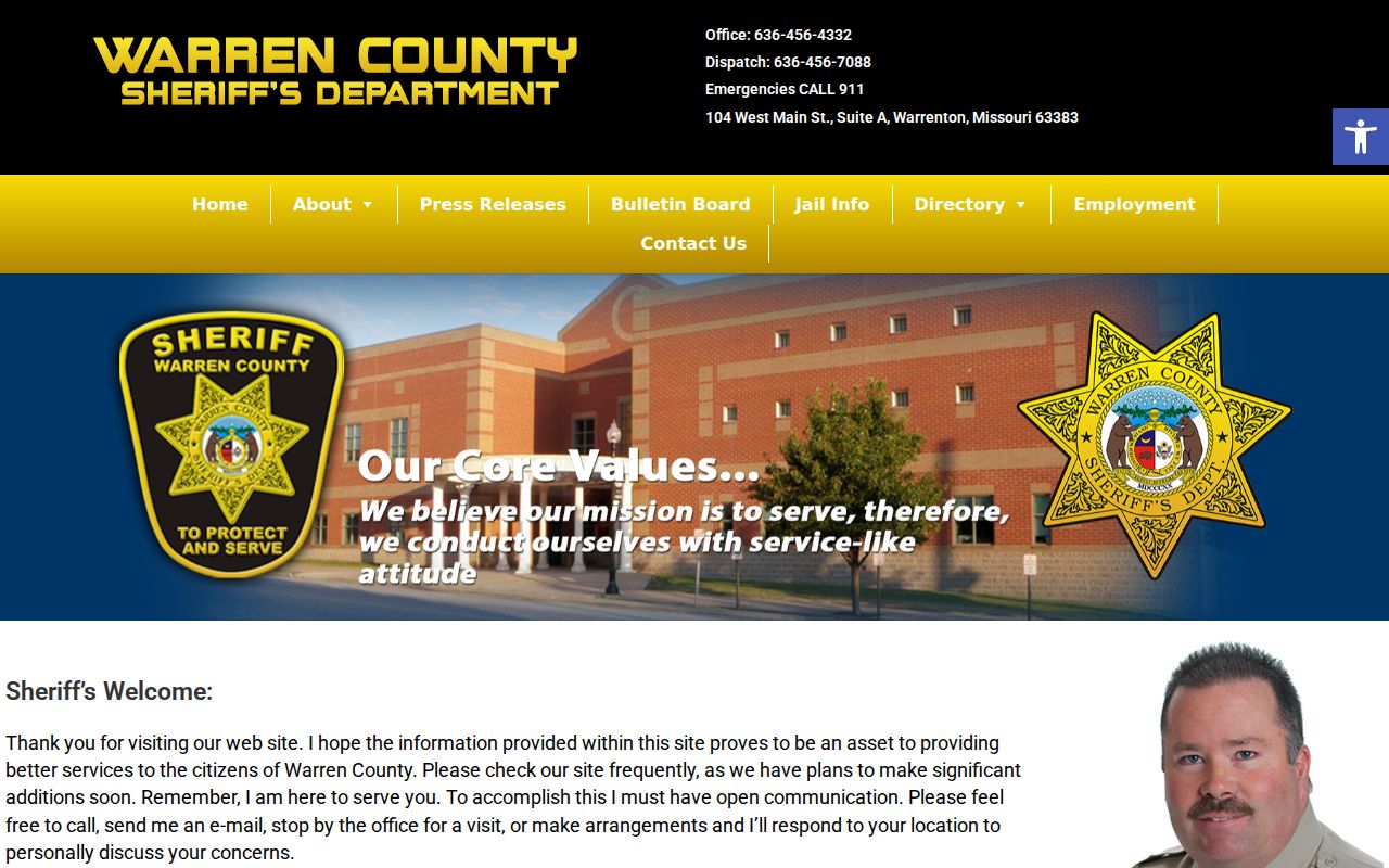 Warren County Sheriff official homepage